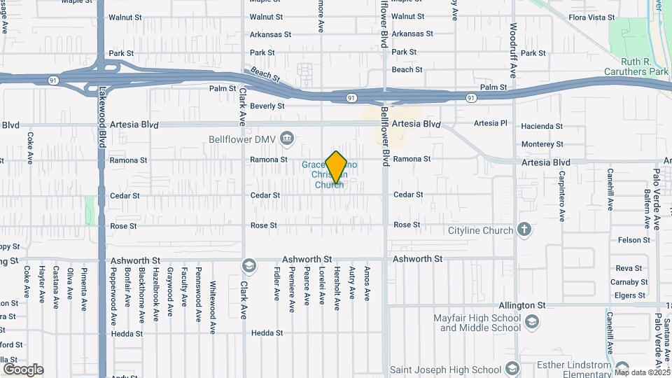 9615 Cedar St Map and Location Details