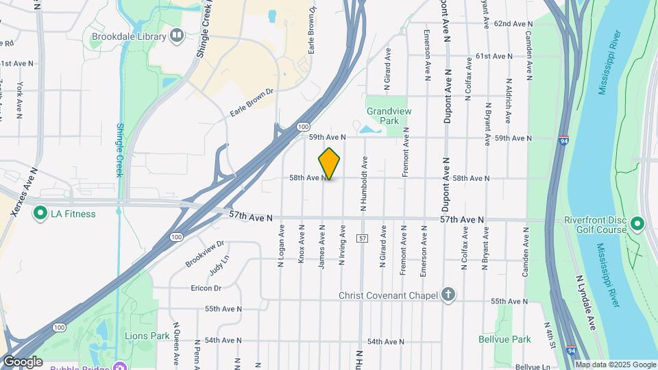 5736 James Ave N Map and Location Details