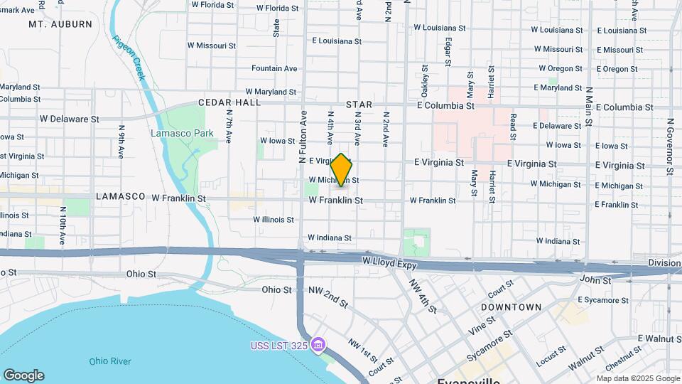 1019 W Franklin St Map and Location Details