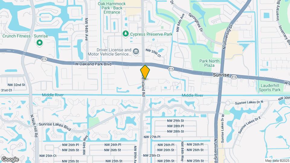 3120 N Pine Island Rd Map and Location Details