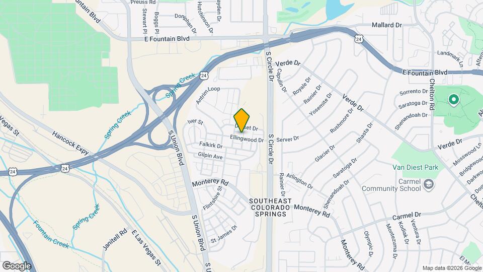 2482 Ellingwood Dr Mapa y Detalles de la Ubicación