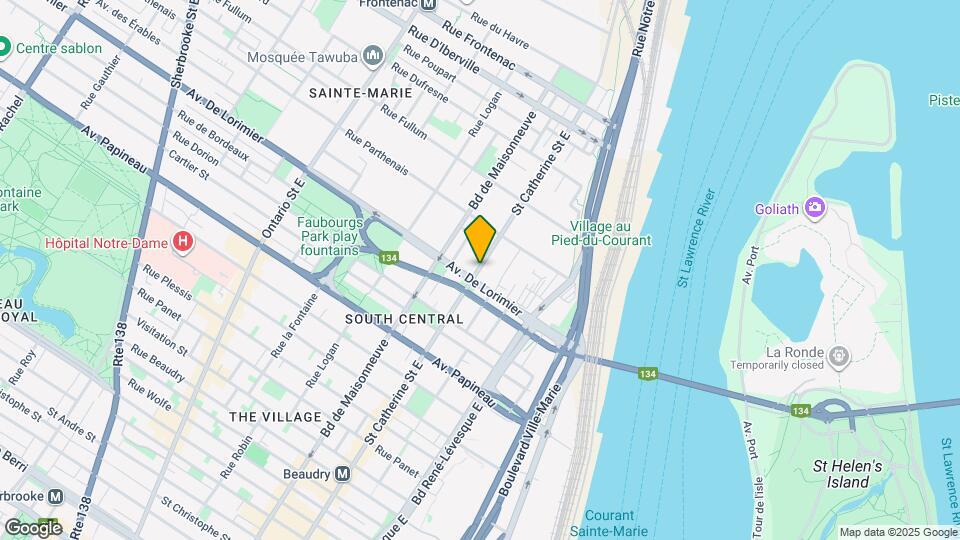 2114 Sainte-Catherine Rue E Map and Location Details