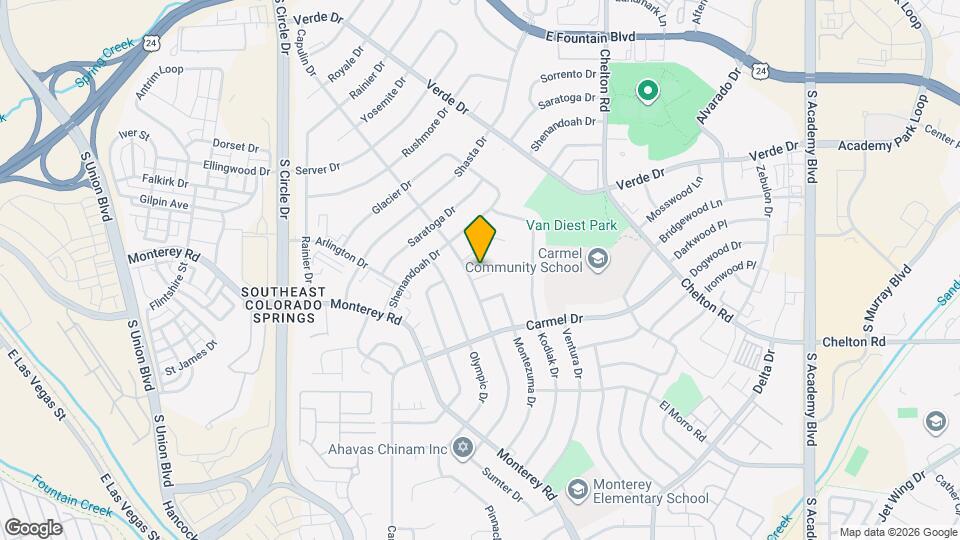 2906 Cabrillo Cir Map and Location Details