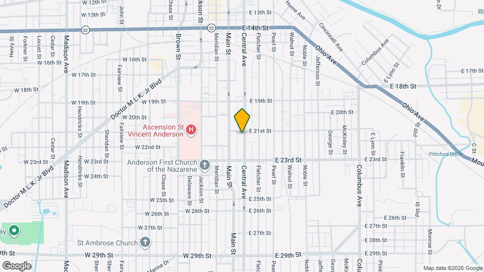 2111 Central Ave Map and Location Details