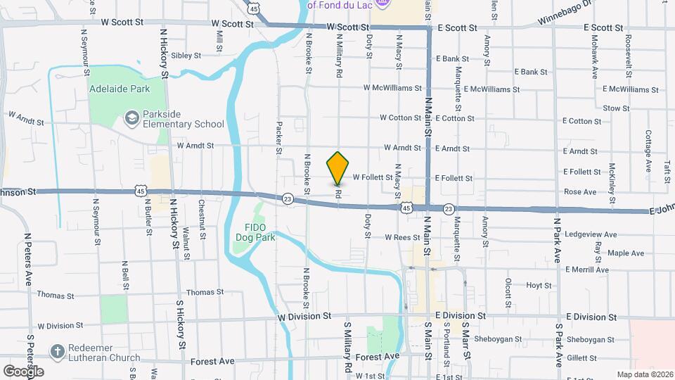 204 N Military Rd Map and Location Details