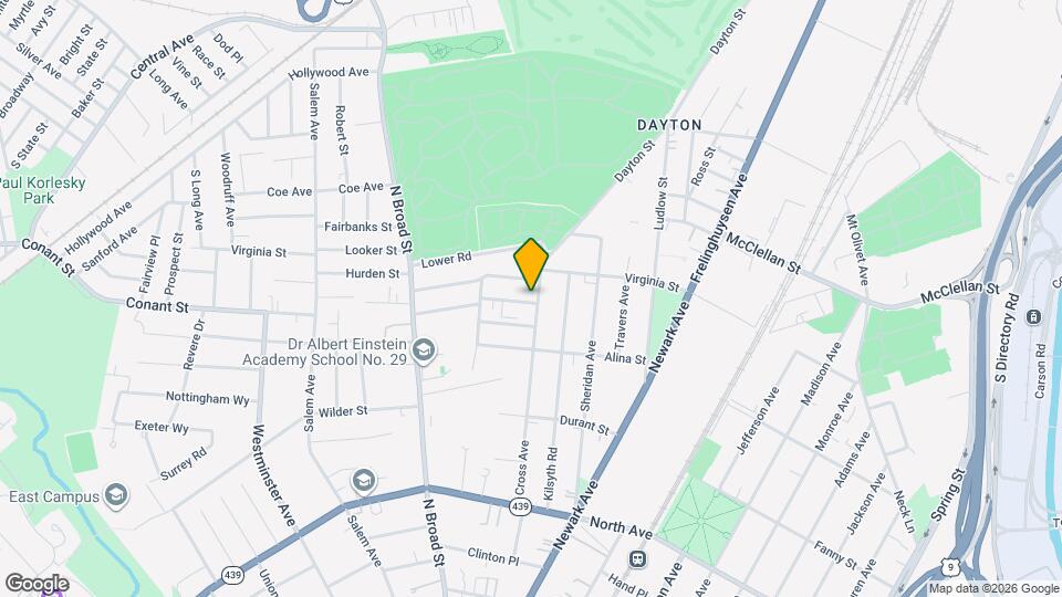 1036 Cross Ave Map and Location Details