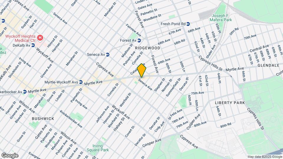 955 Seneca Ave Mapa y Detalles de la Ubicación