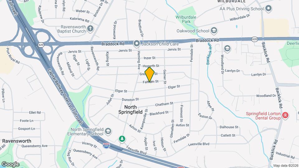 7413 Farnum St Map and Location Details