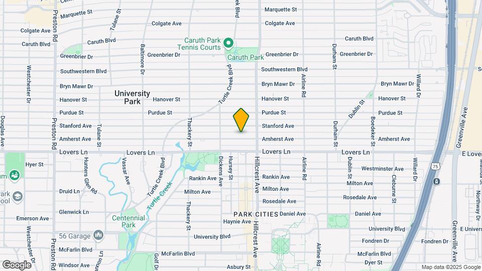 3428 Amherst Ave Map and Location Details