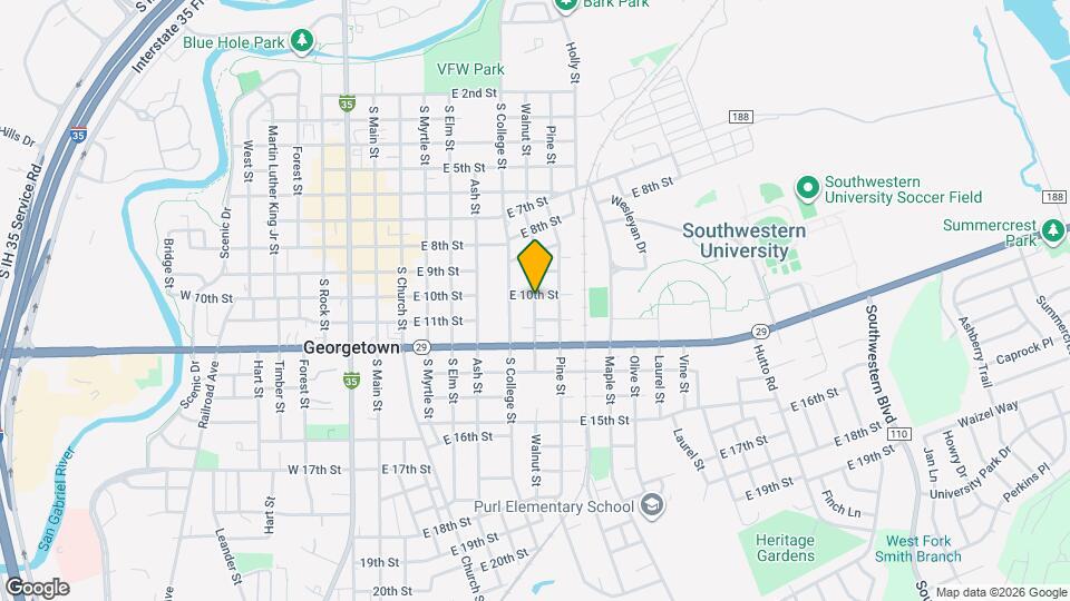 1010 Walnut St Map and Location Details