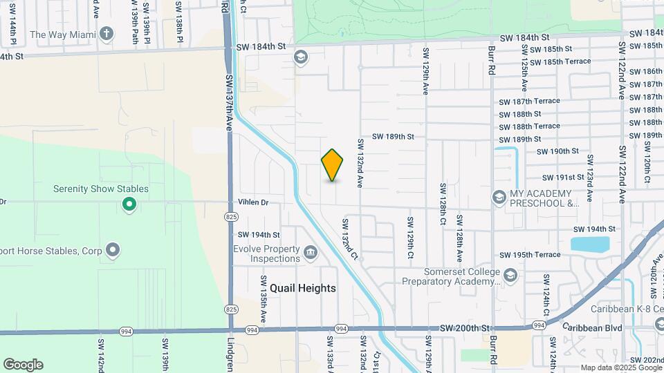 19100 SW 132nd Pl Map and Location Details