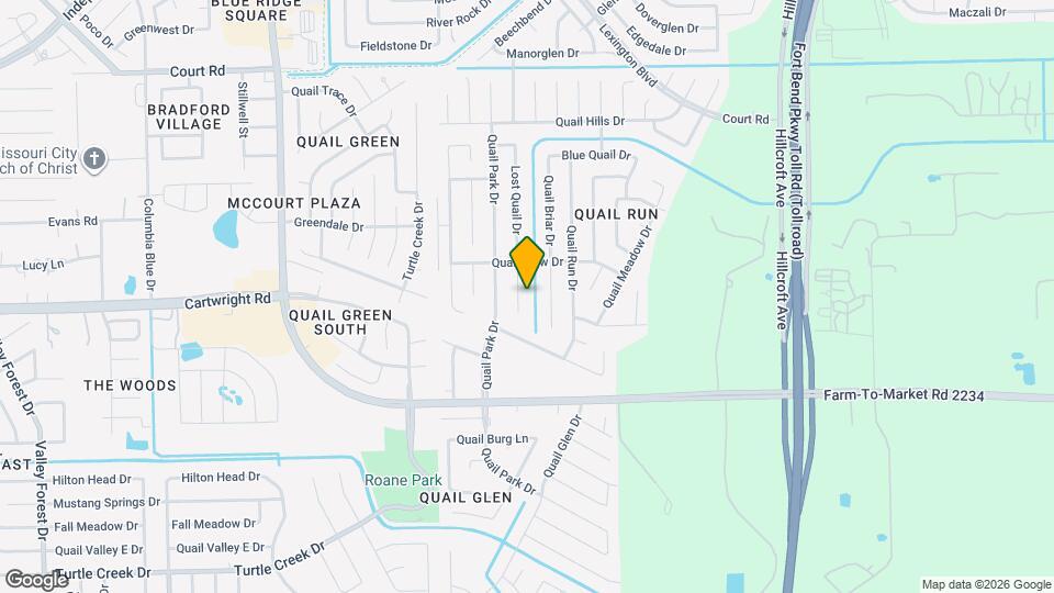 16727 Lost Quail Dr Map and Location Details
