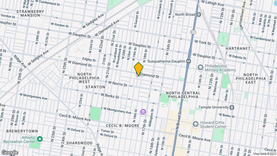 2039 N Gratz St Map and Location Details