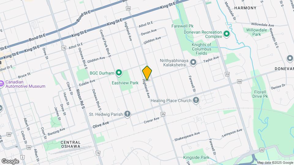 249 Highland Ave Map and Location Details