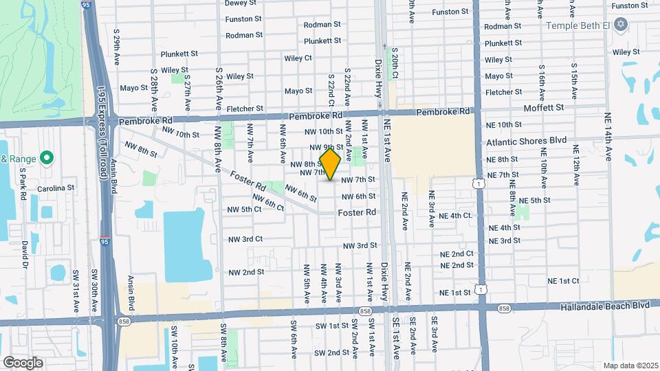 617 NW 3rd Ave Map and Location Details