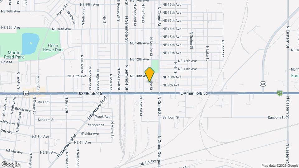 819 N Apache St Map and Location Details