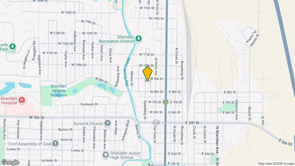 1241 Spaulding St Map and Location Details