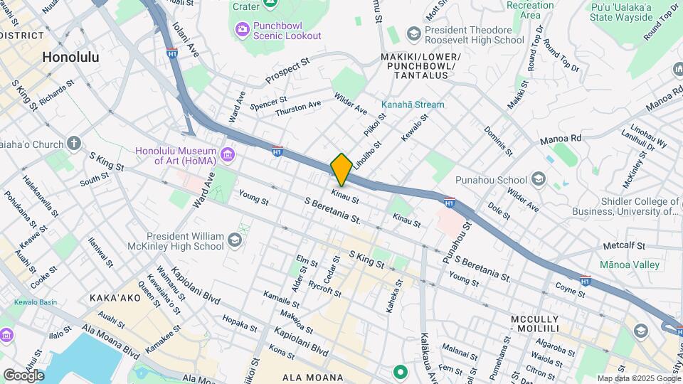 1232 Kinau St Map and Location Details