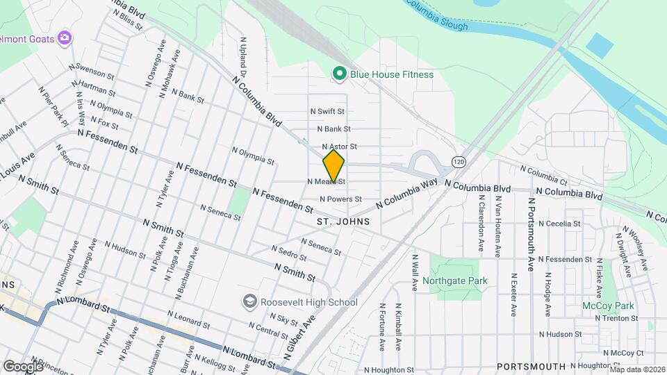 6842 N Mears St Map and Location Details