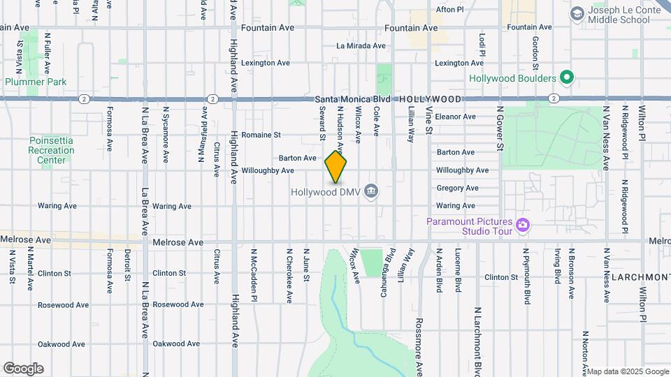 833 N Hudson Ave Map and Location Details