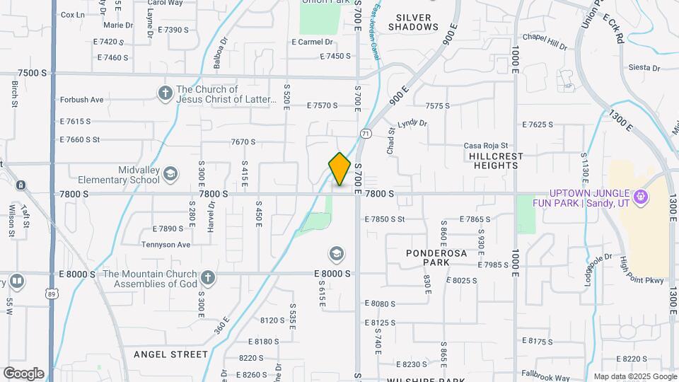 657 E 7800 S Map and Location Details