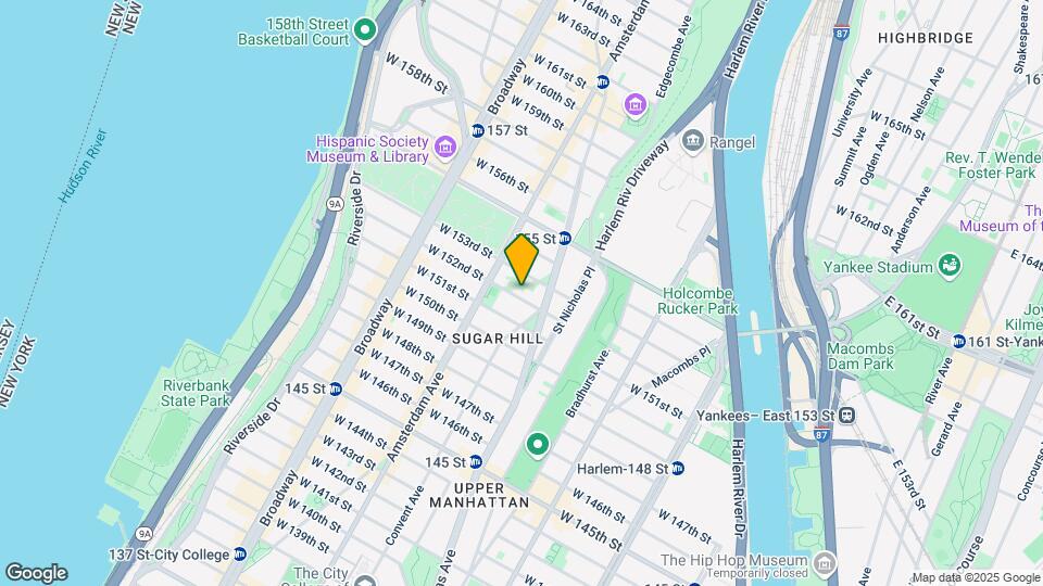 465 W 152nd St Mapa y Detalles de la Ubicación