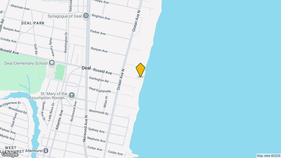 Deal Ocean Apartments-Condo Map and Location Details