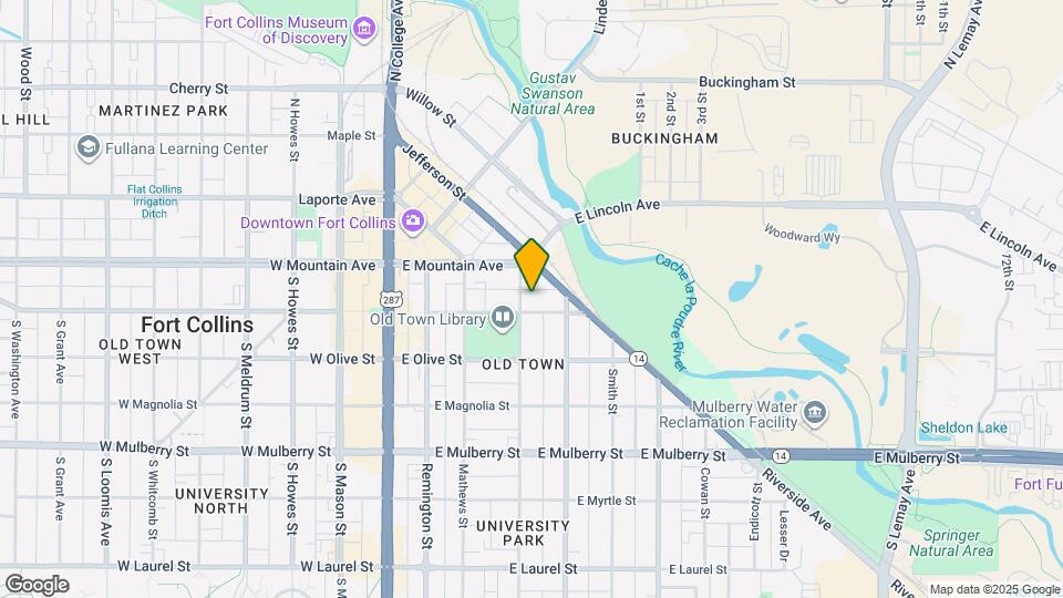 404 E Oak St Map and Location Details