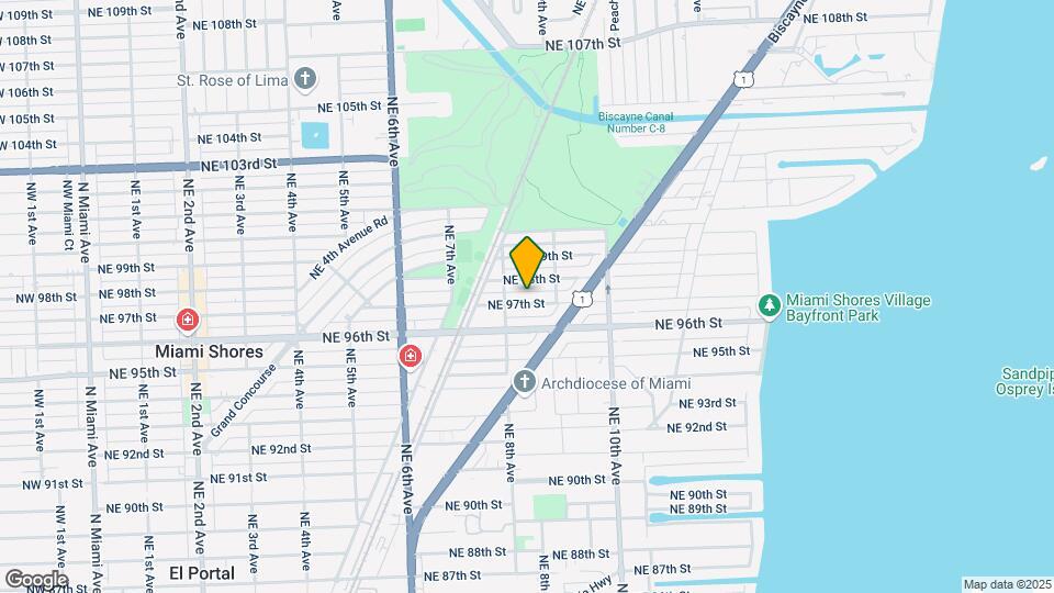 839 NE 97th St Map and Location Details