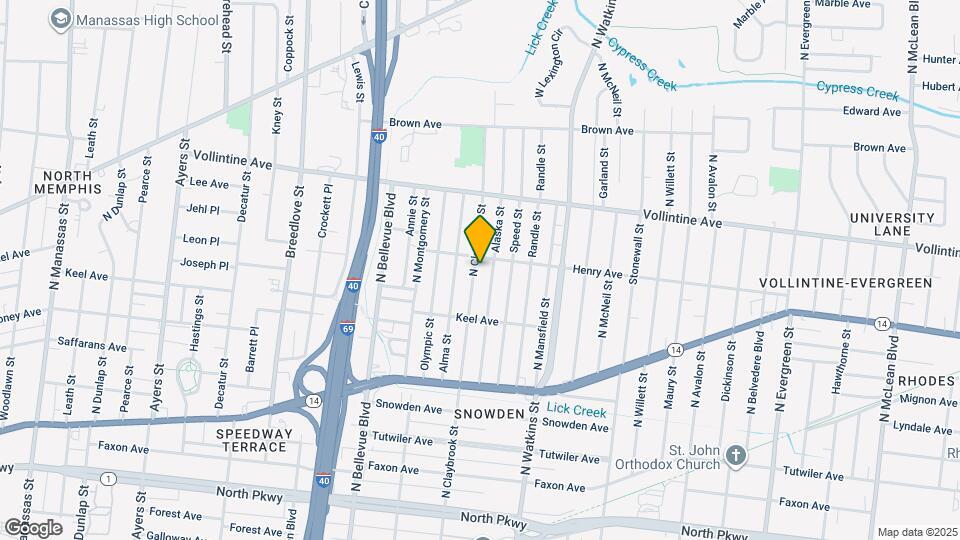 864 N Claybrook St Map and Location Details