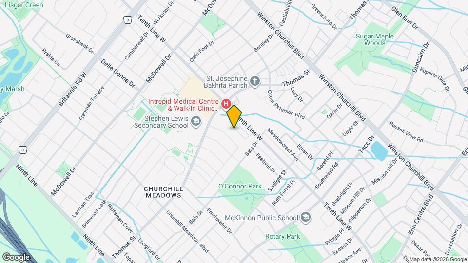 5554 Waterwind Crescent Map and Location Details