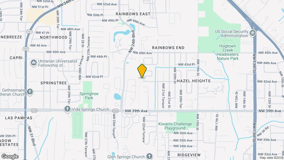 4200 NW 22nd Terrace Map and Location Details