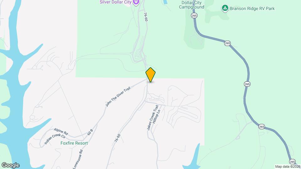 982 Indian Point Rd, Unit Cozy Branson Winter Getaway Map and Location Details