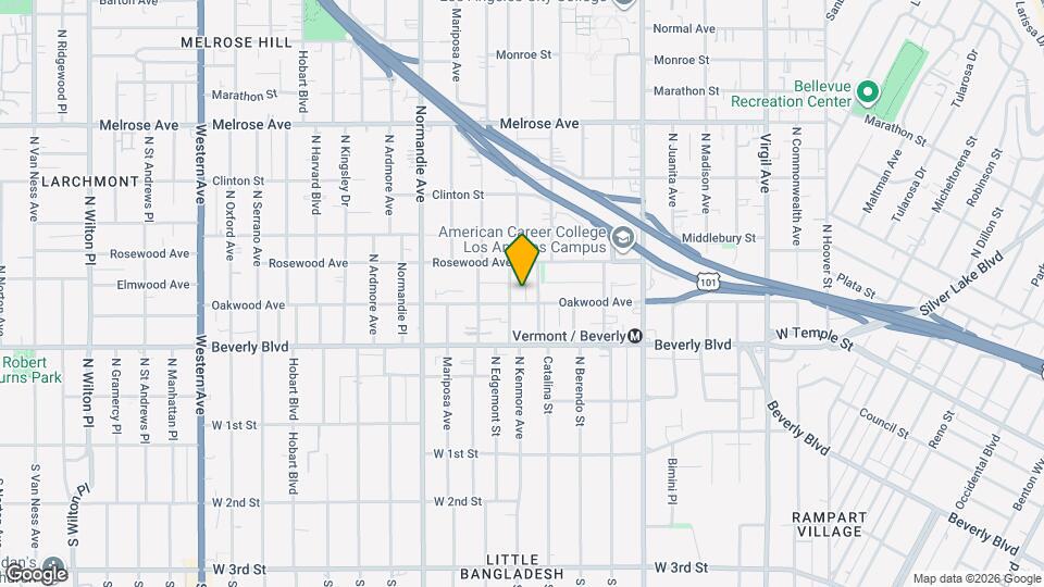 408 1/2 N Kenmore Ave Map and Location Details