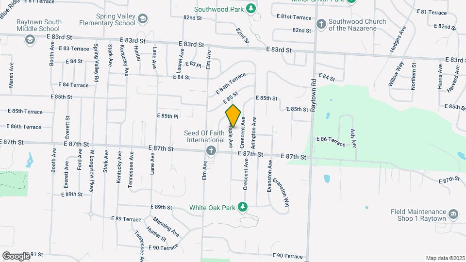 8605 Maple Ave Mapa y Detalles de la Ubicación