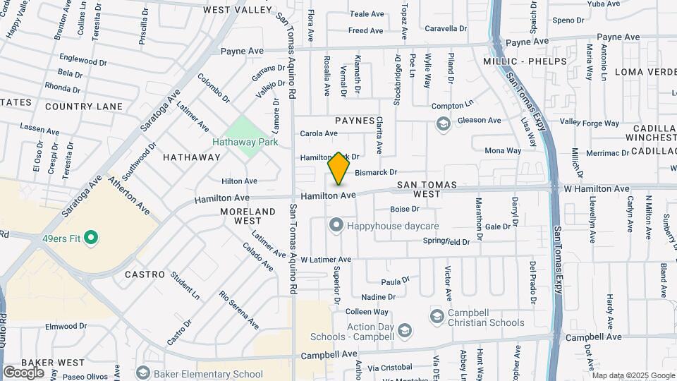 4069 Hamilton Ave Map and Location Details