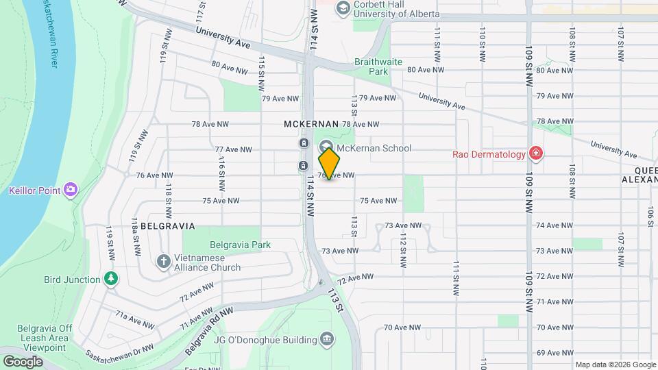 11331 76 Av NW Map and Location Details
