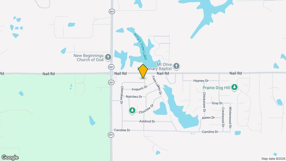 5740 Cherokee Dr Map and Location Details