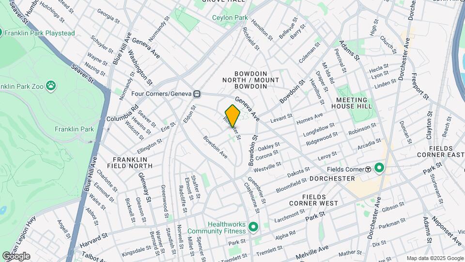 101 Rosseter St, Unit 101 Map and Location Details