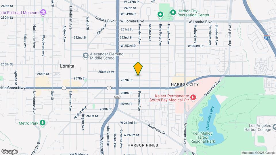 25633 President Ave Mapa y Detalles de la Ubicación