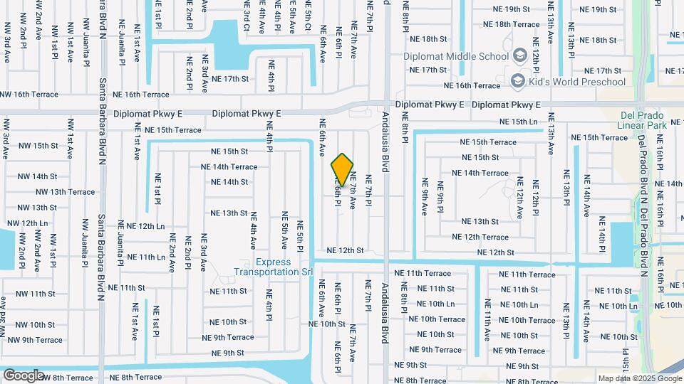 1323 NE 6th Pl Map and Location Details