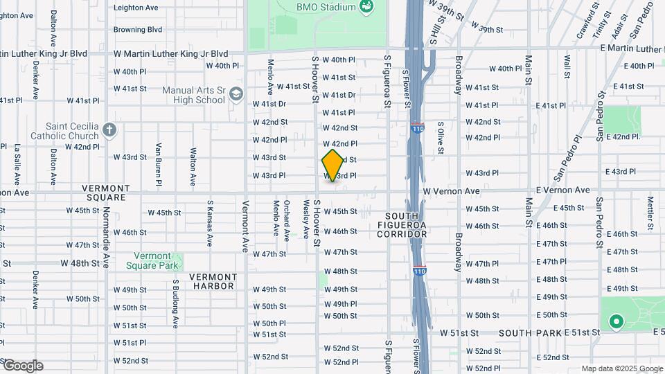 711 W Vernon Ave Map and Location Details