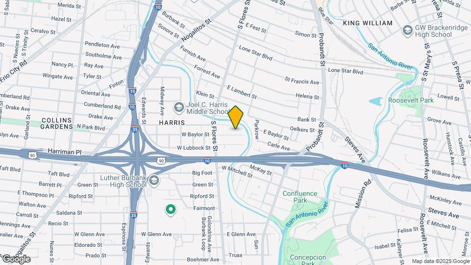 143 E Baylor St Map and Location Details