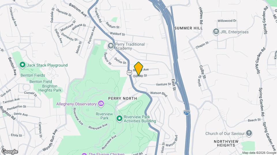 25 Dunlap St Map and Location Details