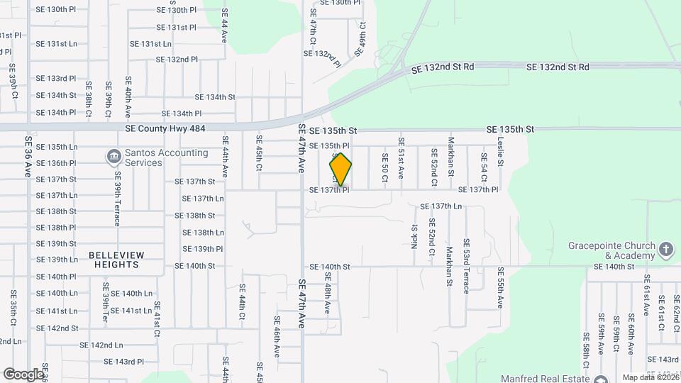 4864 SE 137th Pl Map and Location Details