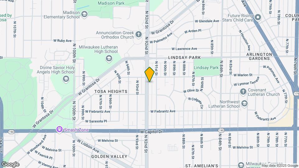 4242 N 92nd St Map and Location Details