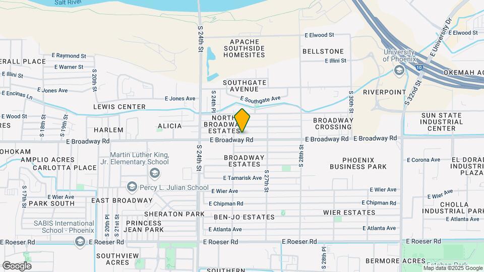 2516 E Broadway Rd Map and Location Details
