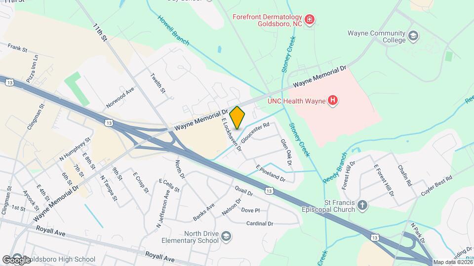 103 E Lockhaven Dr Map and Location Details