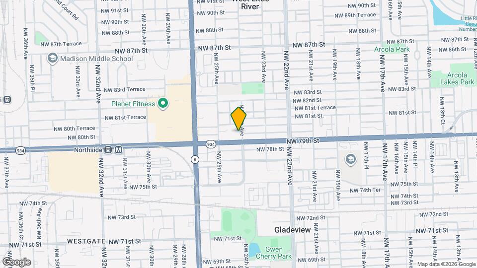 2416 NW 79th Terrace Mapa y Detalles de la Ubicación