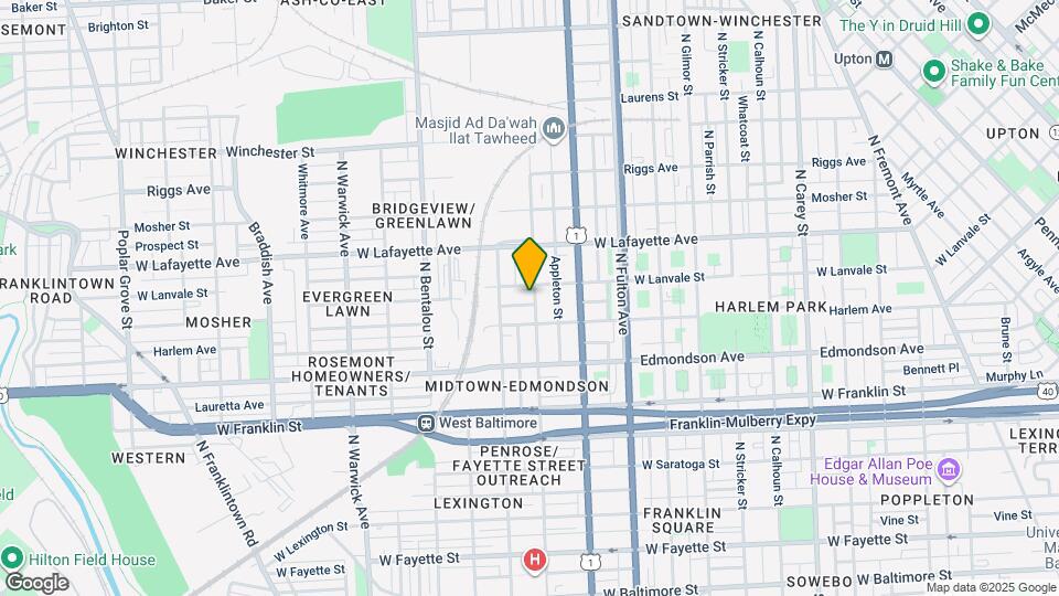 718 N Payson St Map and Location Details